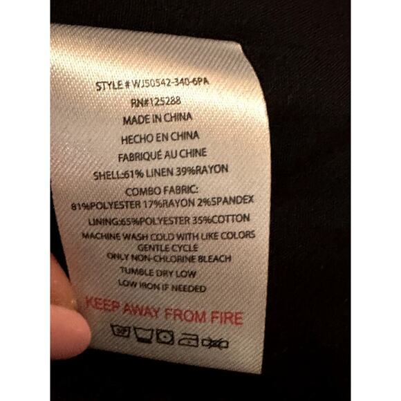 Jason Wu Navy Tan Plaid Cropped Double Breasted Jacket Blazer Women's Size M NWT - Picture 5 of 6